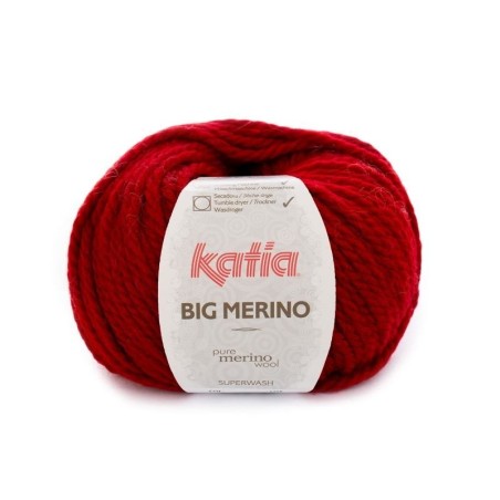 BIG MERINO 23 donker rood     100gr.