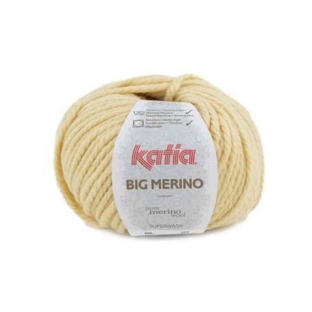 BIG MERINO 51 vanille geel 100 gr