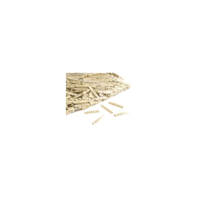 Houten wasknijpers half 72mm   200st