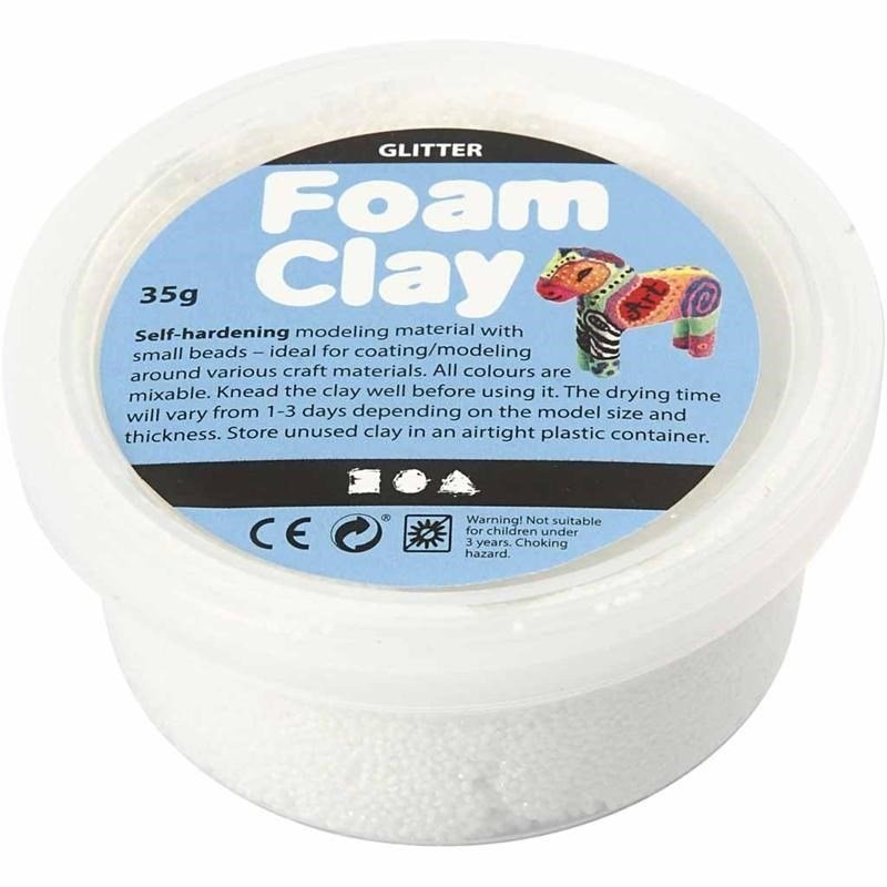 Foam Clay 35gr.  wit glitter