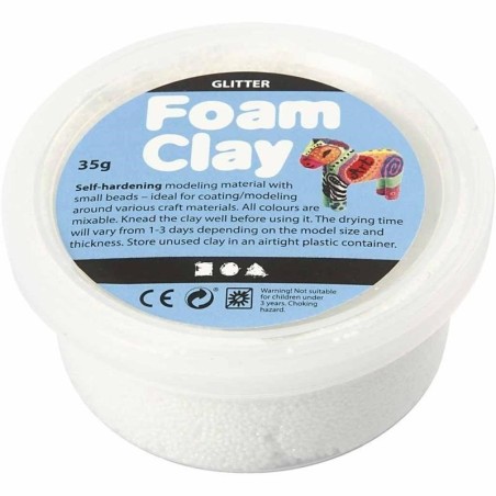 Foam Clay 35gr.  wit glitter