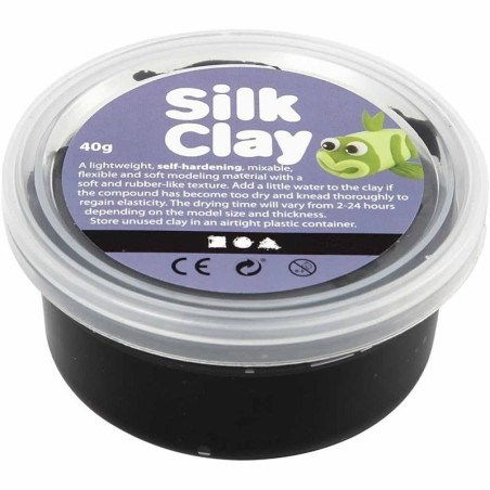 Silk Clay 40gr.  zwart