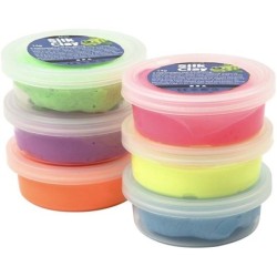 Silk Clay assortiment 6x14g neon