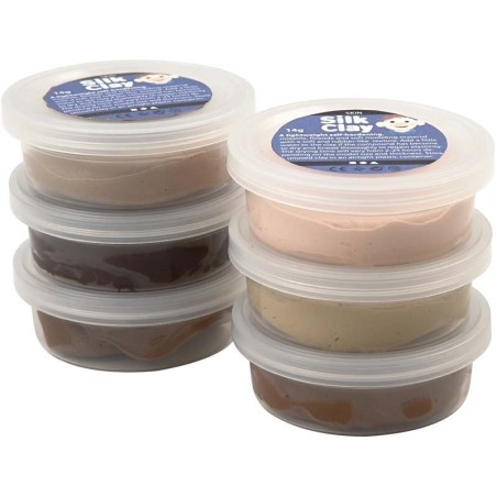 Silk Clay assortiment 6x14g huidskl.