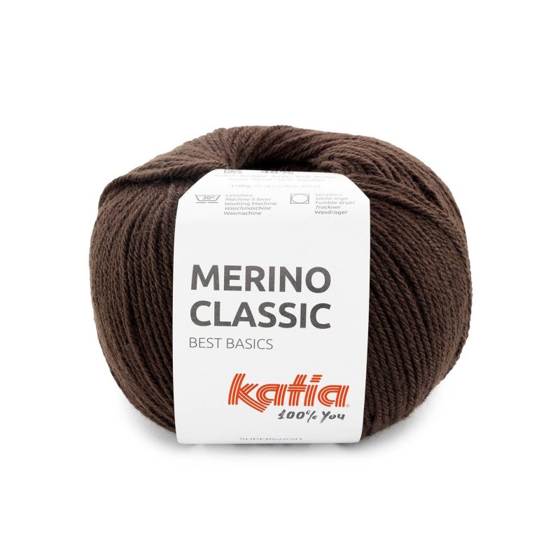 MERINO CLASSIC 106 chocolade bruin 100gr