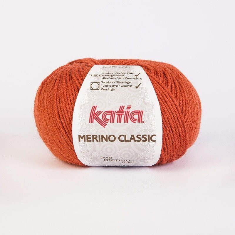 MERINO CLASSIC 20 oranjerood   100gr