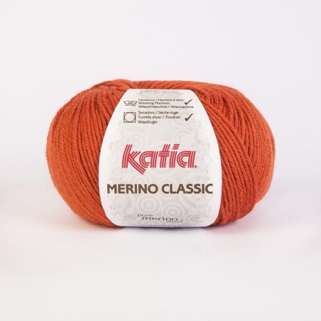 MERINO CLASSIC 20 oranjerood   100gr