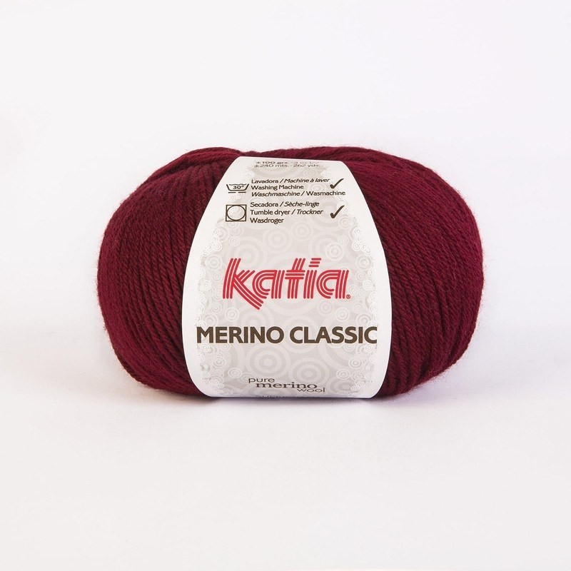 MERINO CLASSIC 23 rood-bordeau 100gr