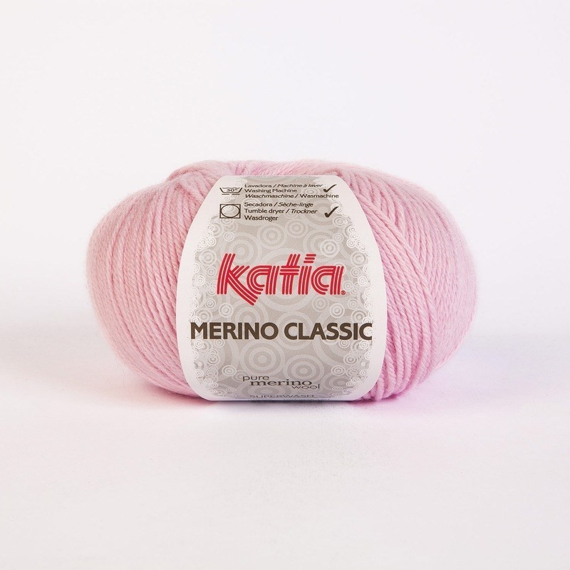 MERINO CLASSIC 25 licht roze   100gr