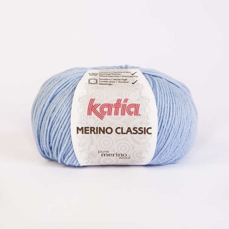 MERINO CLASSIC 34 licht blauw  100gr