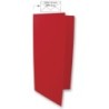 Dubbele kaart lang klassiek rood 5st