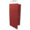 Dubbele kaart lang bordeaux   /5st