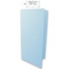 Dubbele kaart lang babyblauw /5st