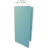 Dubbele kaart lang azuurblauw /5st