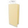 Dubbele kaart lang beige    /5st