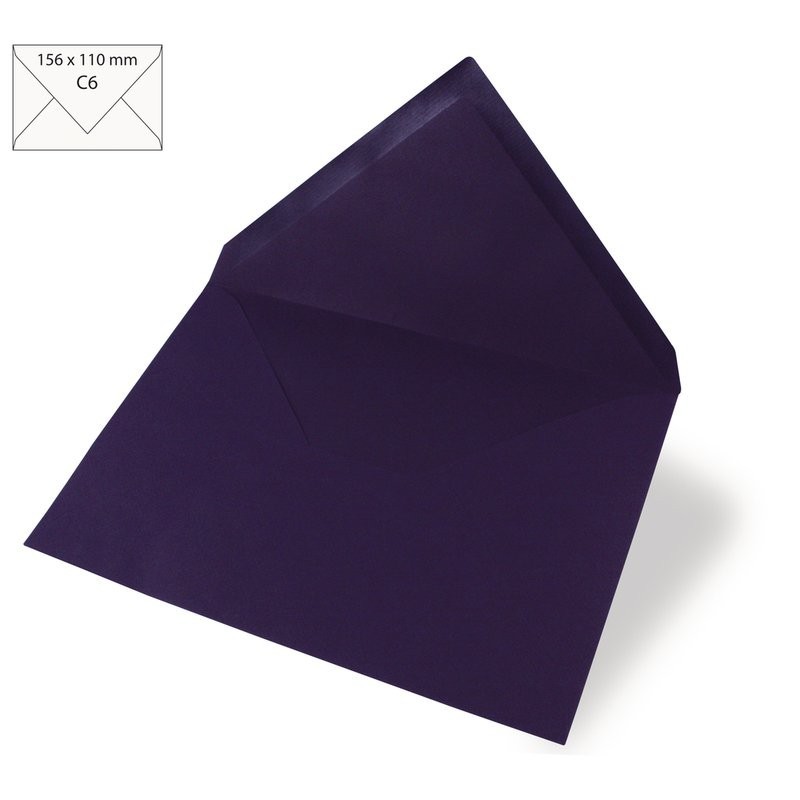 Envelop C6 15,6x11cm pruim    /5st