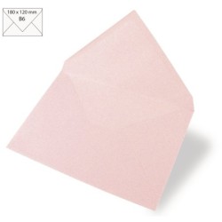 Envelop B6 18x12cm baby roze   /5st