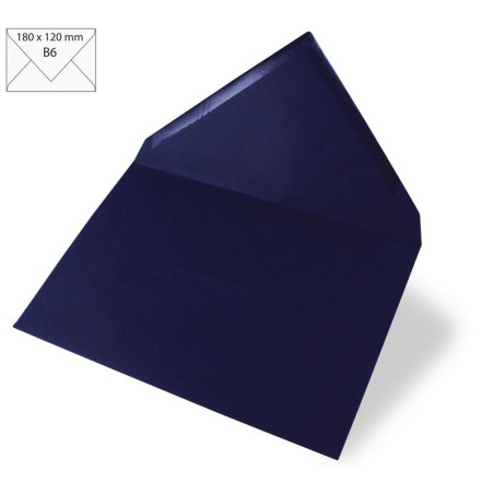 Envelop B6 18x12cm nachtblauw  /5st