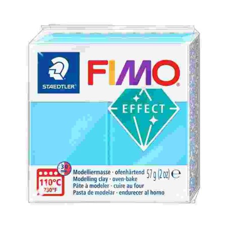 Fimo effect neon 57 gr blauw