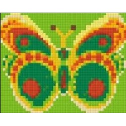 Pixelhobby pakket 801010 Vlinder gr.-geel