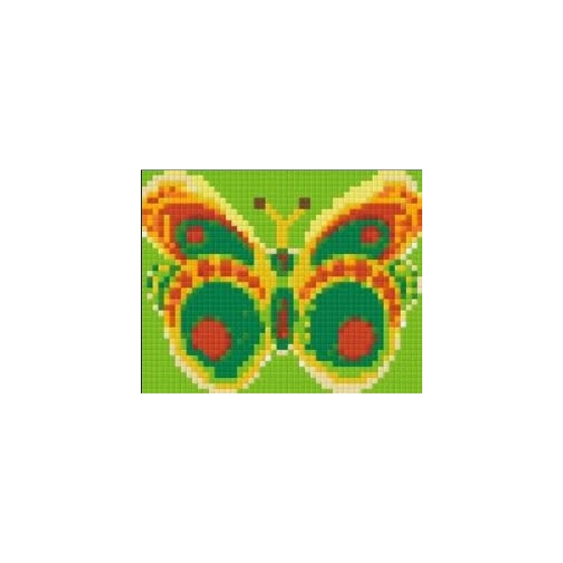 Pixelhobby pakket 801010 Vlinder gr.-geel