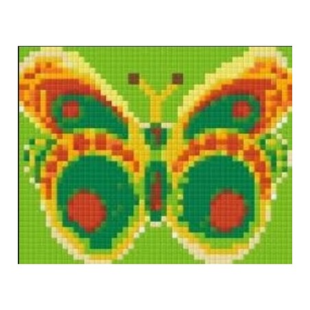Pixelhobby pakket 801010 Vlinder gr.-geel