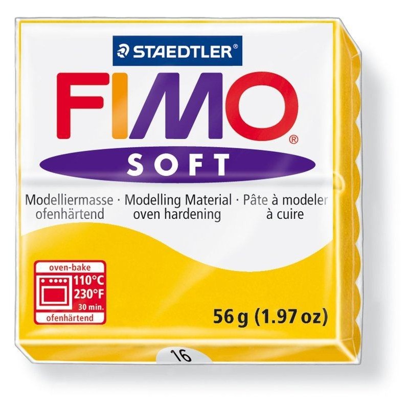 Fimo SOFT zonnegeel            16