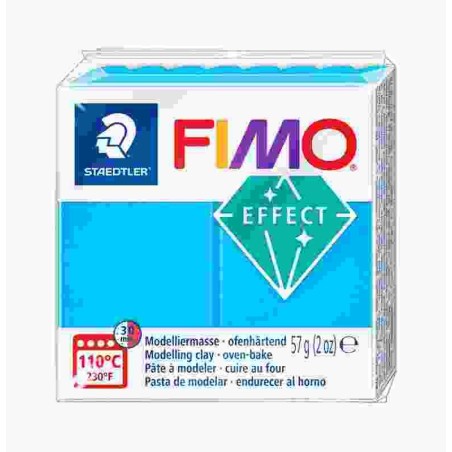 Fimo EFFECT transparant blauw  374