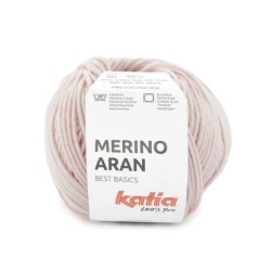 MERINO ARAN 112 Zeer licht roze 100