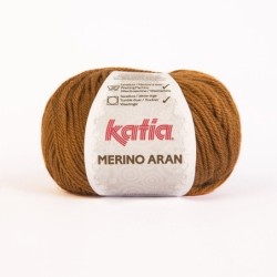 MERINO ARAN 37 kaneelbruin    100gr.