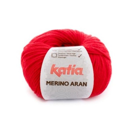 MERINO ARAN 4 fel rood        100gr.