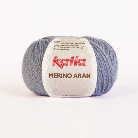 MERINO ARAN 59 licht jeans    100gr.