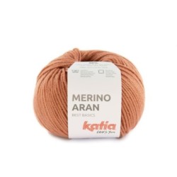 MERINO ARAN 93 koraal kleur   100gr.