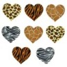 Buttons DRESS IT UP safari hearts