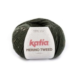 MERINO TWEED donker groen  310        50gr