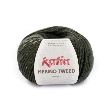 MERINO TWEED donker groen  310        50gr