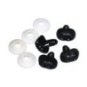 Dierenneus zwart 15mm  4st