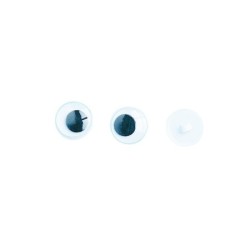 Oog beweegb.pupil 12mm aannaai 5paar