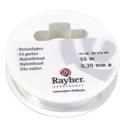 Nylondraad 0.3mm diam / 55M