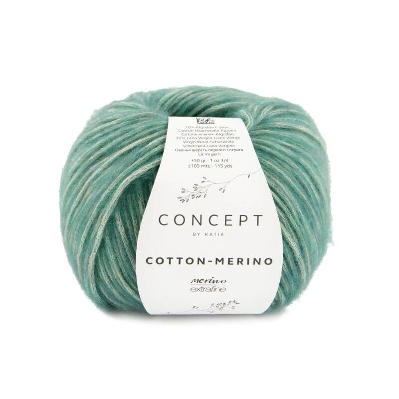 COTTON-MERINO 140 Smaragdgroen 50 gr