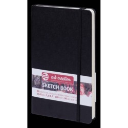 Talens  schetsboek zwart 13x21 140grams