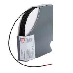 Elastische koord zwart 2,5mm / PER METER prym