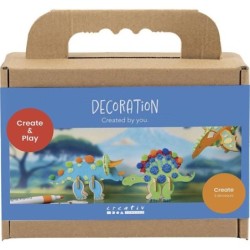 Mini Hobbyset Decoratie, rood, blauw, groen, oranj