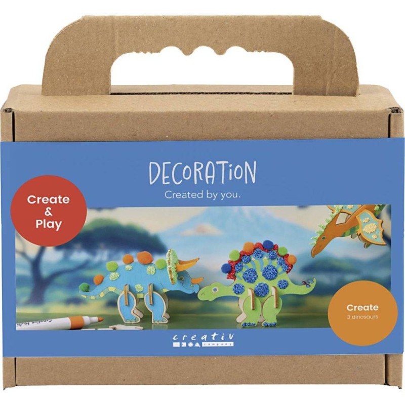 Mini Hobbyset Decoratie, rood, blauw, groen, oranj