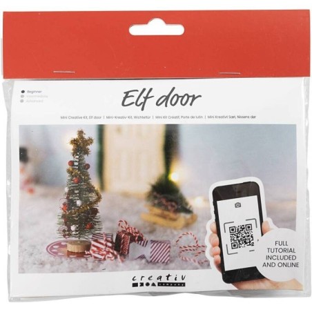 Creatieve miniset, kabouterdeur, Kerstboom, 1 doos