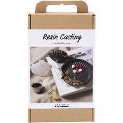 Hobbyset Hars Gieten, Mossel, zwart, goud, 1 doos