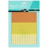 Mozaiek stickers 1cm geel/oranje 252