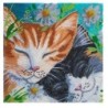 Crystal Art Kit Sleepy Cats 30x30cm
