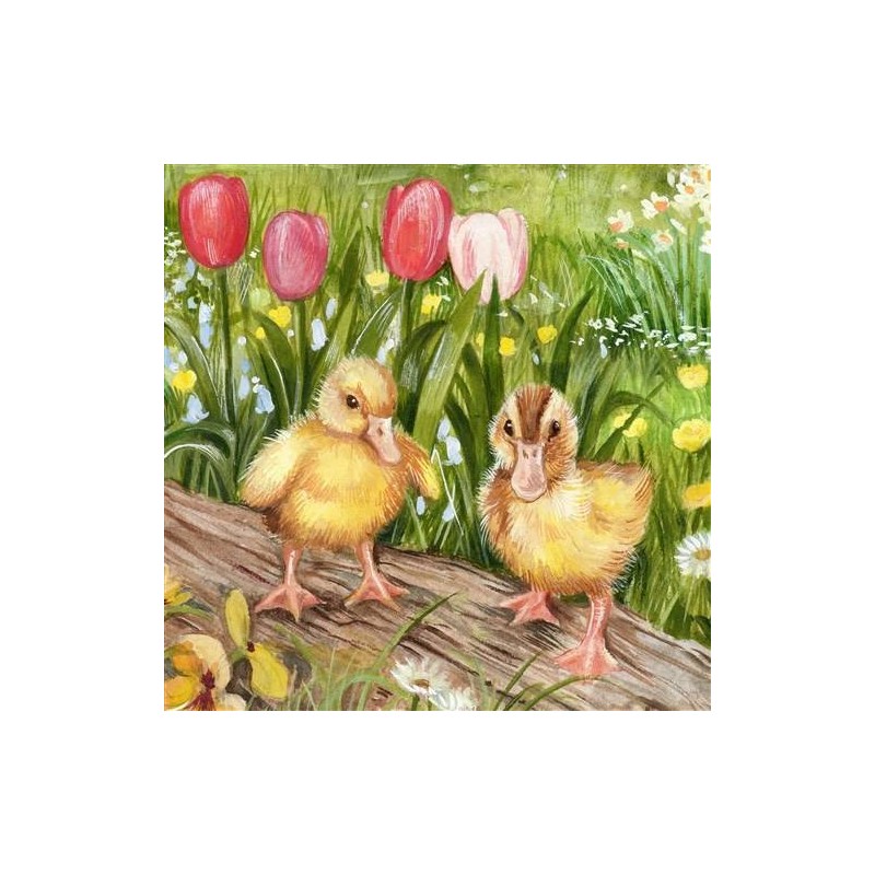 Crystal Art Card kit. Spring Chicks