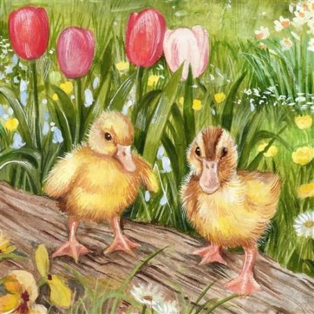 Crystal Art Card kit. Spring Chicks